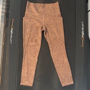 Athleta Brown Patterned Leggings